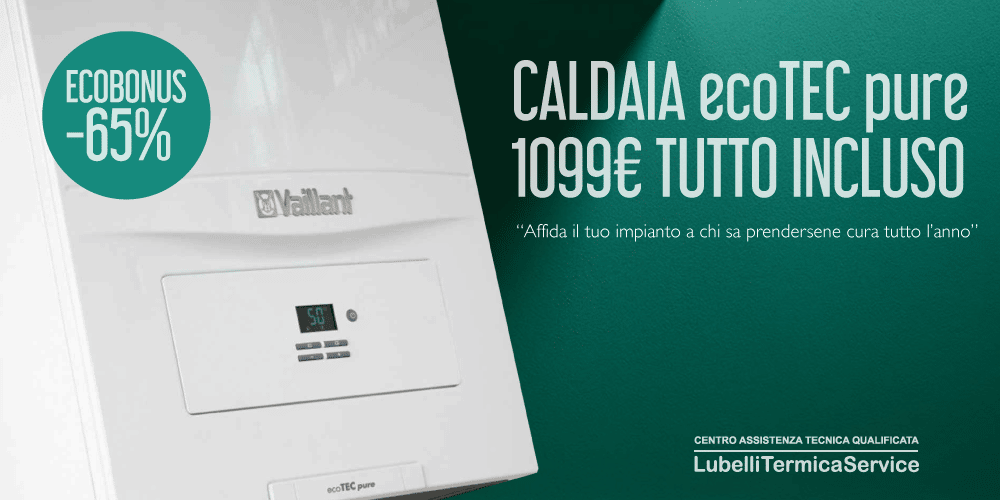 Offerta caldaia Vaillant ecoTEC pure con sconto in fattura e Bonus Caldaie 2022