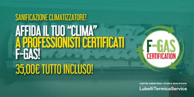 Sanificazione del climatizzatore