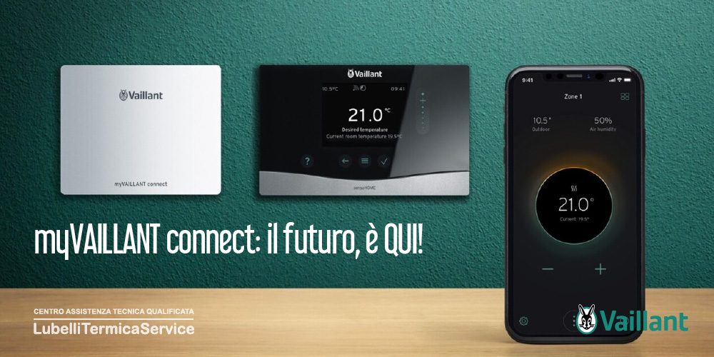 myVAILLANT connect è il nuovo gateway Wi-Fi sviluppato per garantire un controllo rapido e intelligente della termoregolazione domestica.